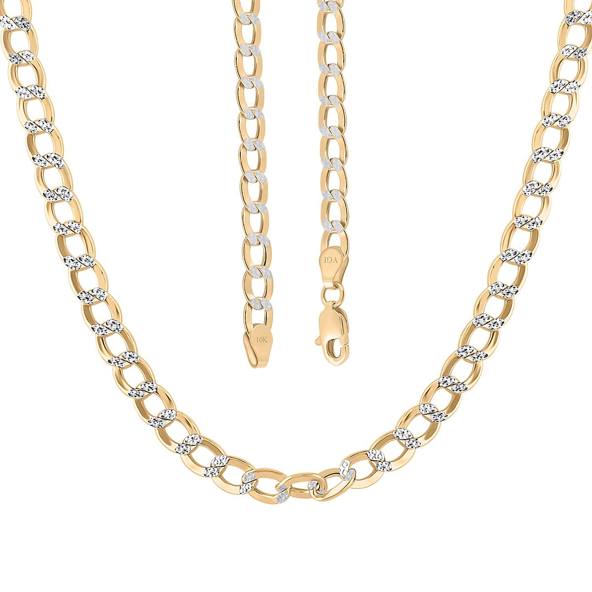 14K Yellow Gold 5mm Cuban Chain Necklace 22 Inches 9.16 Grams image number 3