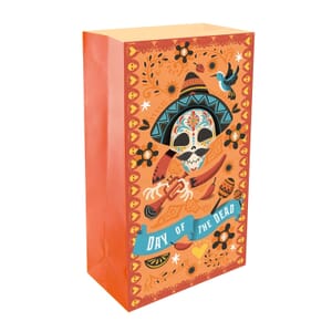 Halloween-Paper Luminaria Bags, Day of the Dead- Set of 24