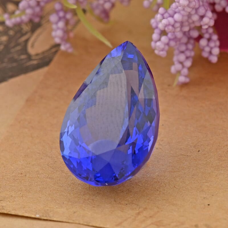 Certified and Appraised AAAA Tanzanite (Pear Free Size) 17.00 ctw