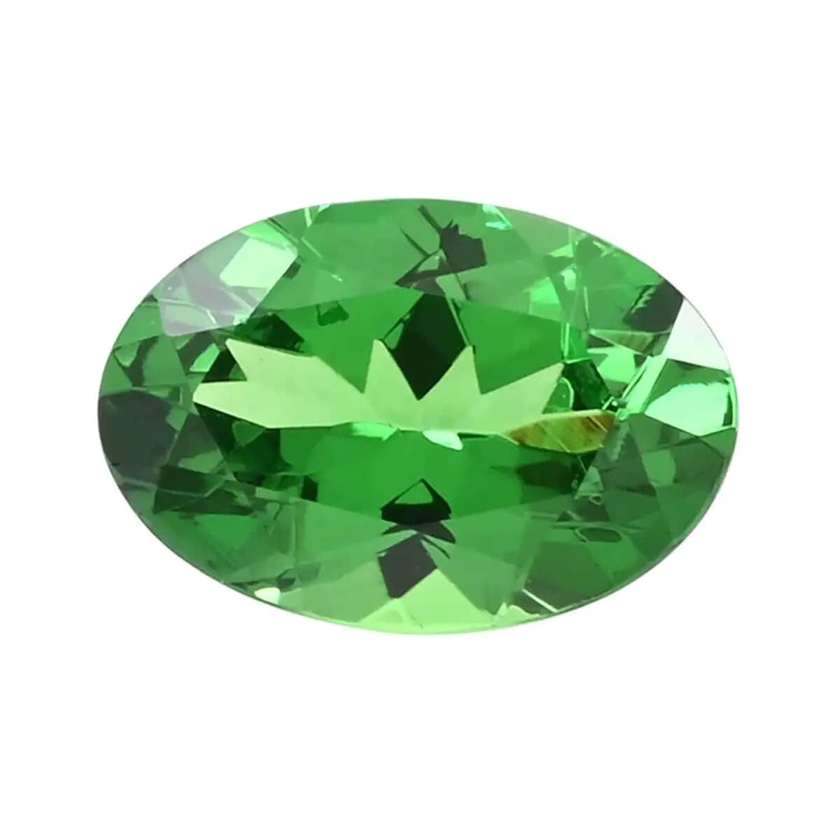 AAAA Tsavorite Garnet Set of 2 (Ovl 6.5x4.5 mm) 1.20 ctw Loose gemstone image number 1