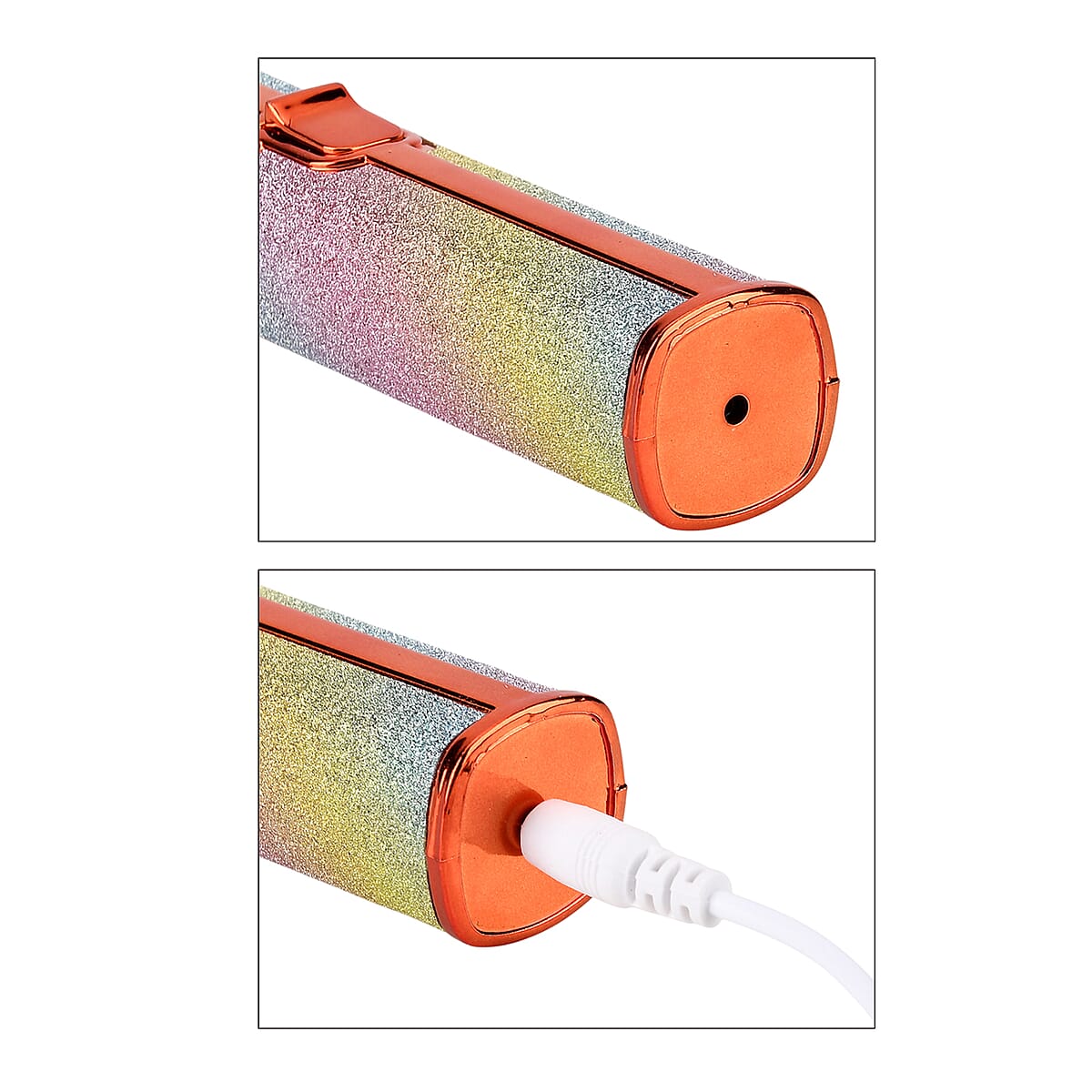 Beautech 2-in-1 Rechargeable Waterproof Lady Shaver with 2 Replaceable Heads and LED Light - Rainbow Color image number 8