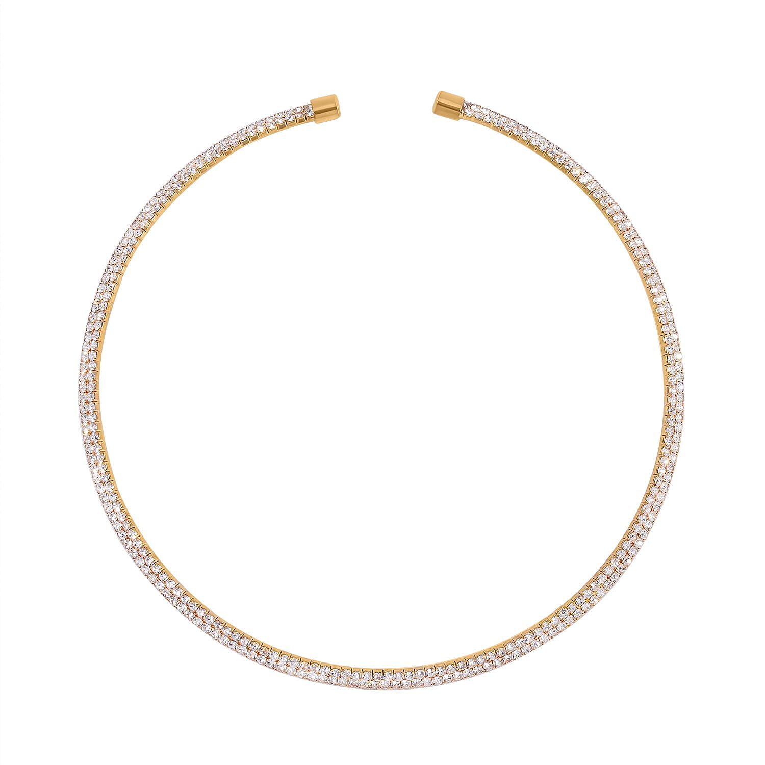 Austrian Crystal Necklace in Platinum Bond 15 Inches 