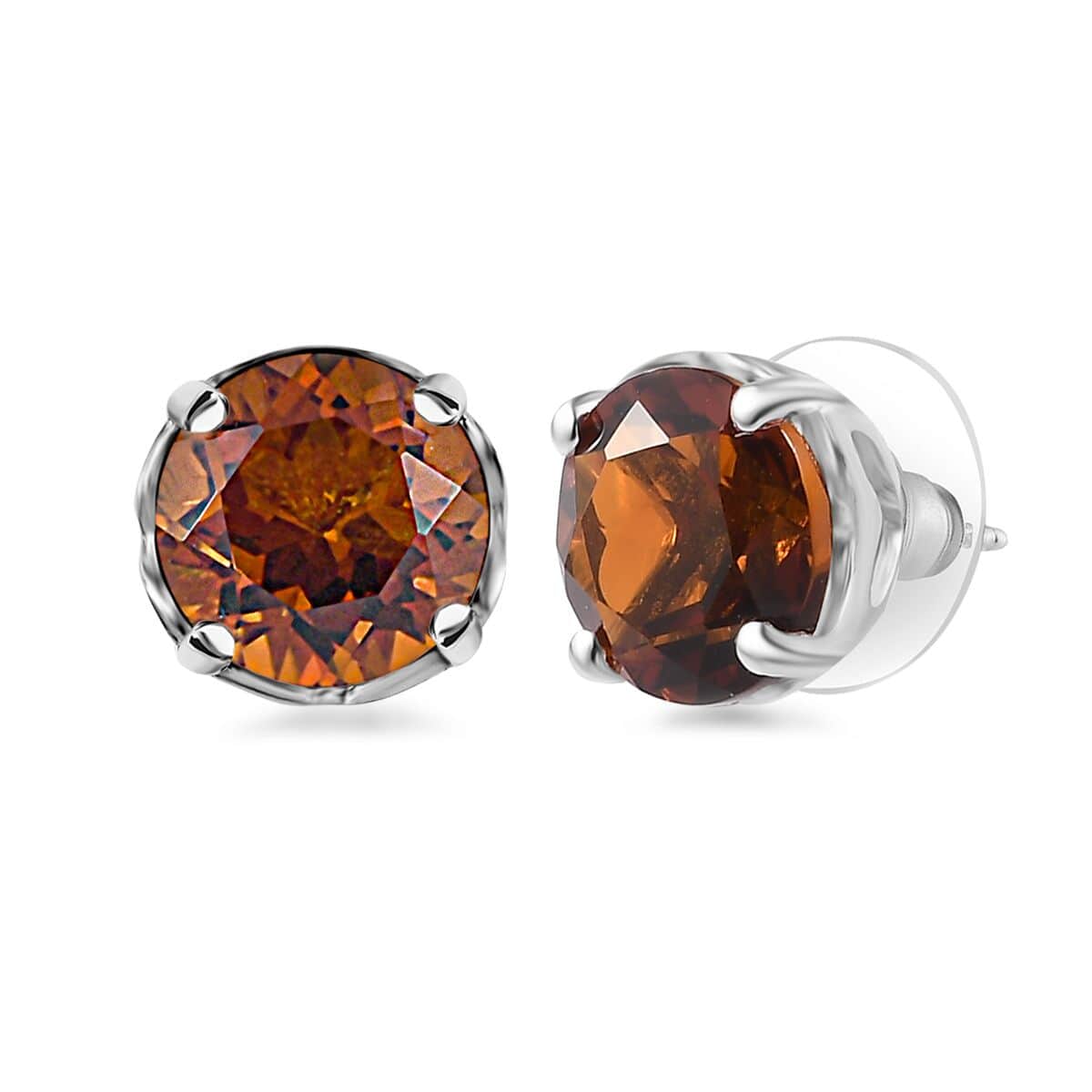 Premium Santa Ana Madeira Citrine 2.65 ctw Earrings in Platinum Over Sterling Silver image number 0