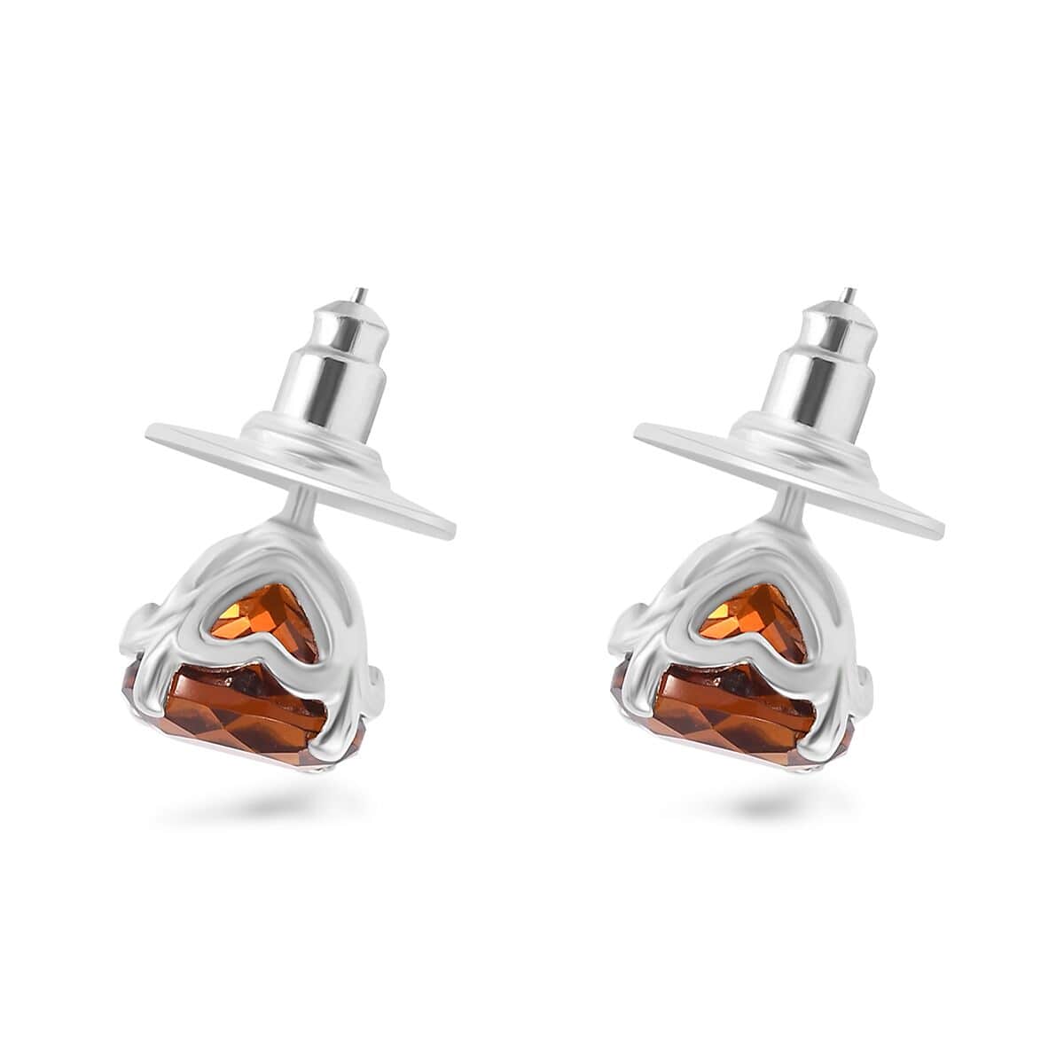 Premium Santa Ana Madeira Citrine 2.65 ctw Earrings in Platinum Over Sterling Silver image number 3