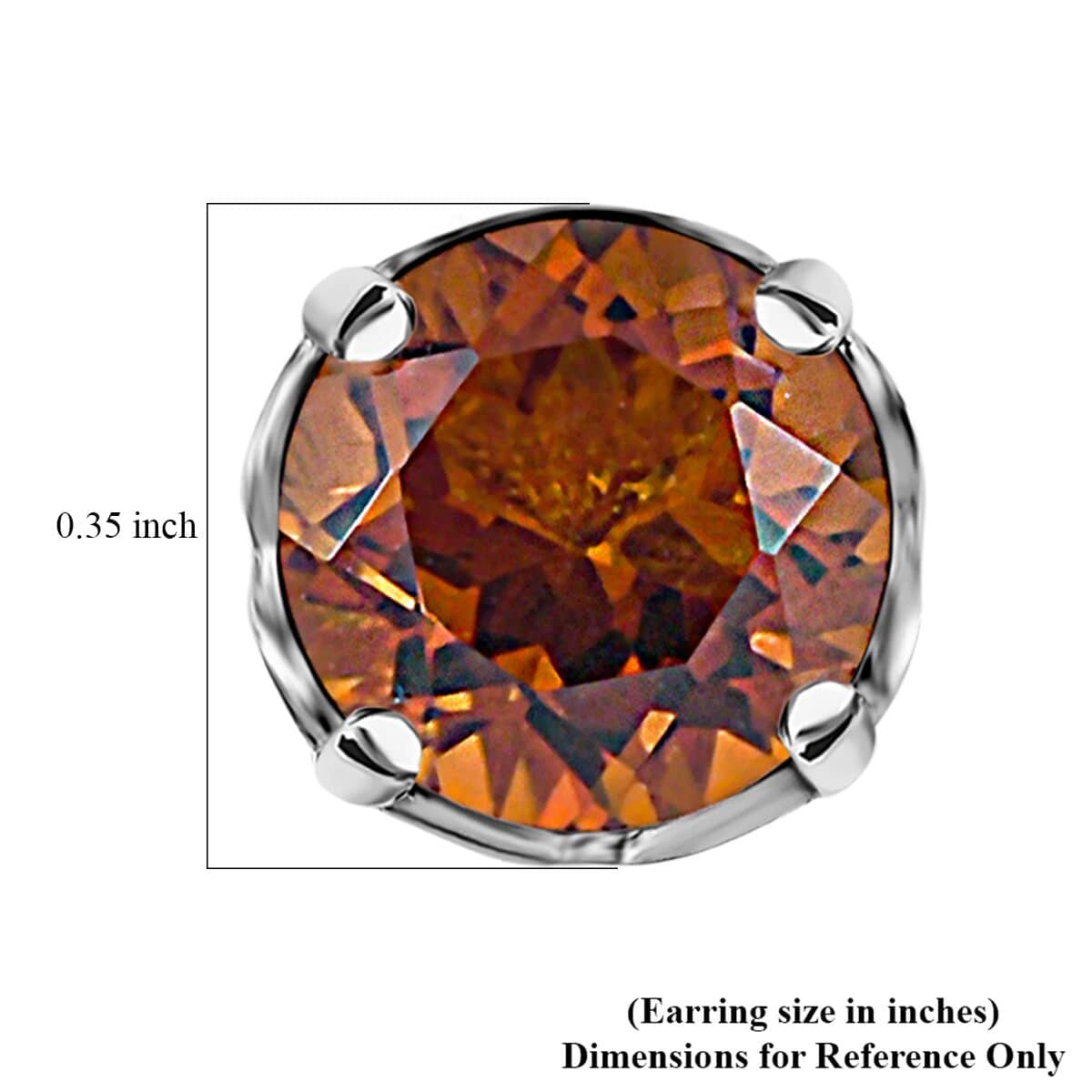 Premium Santa Ana Madeira Citrine 2.65 ctw Earrings in Platinum Over Sterling Silver image number 4