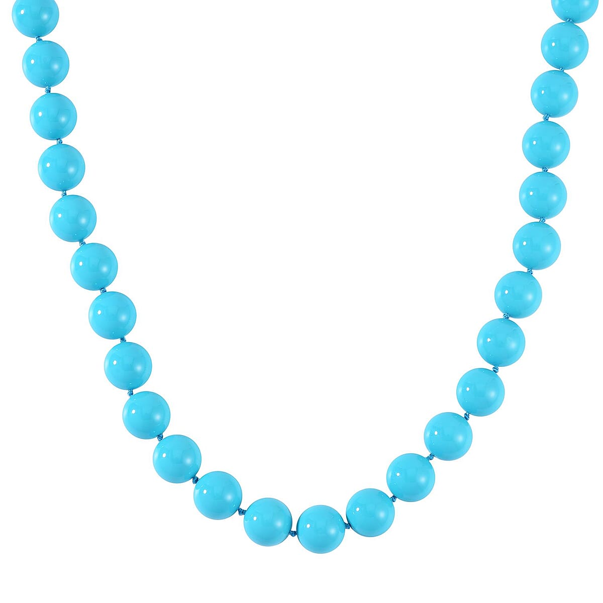 Sleeping Beauty Color Shell Pearl Necklace 20 Inches in Stainless Steel image number 2