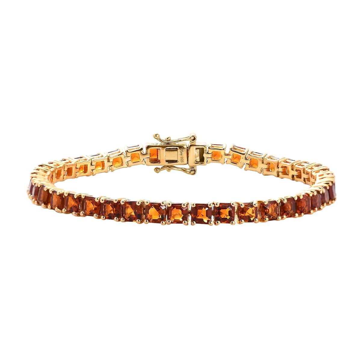 Premium Santa Ana Madeira Citrine Tennis Bracelet in Vermeil Yellow Gold Over Sterling Silver (6.50 In) 11.00 ctw image number 0