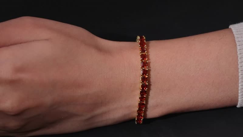 Premium Santa Ana Madeira Citrine Tennis Bracelet in Vermeil Yellow Gold Over Sterling Silver (6.50 In) 11.00 ctw