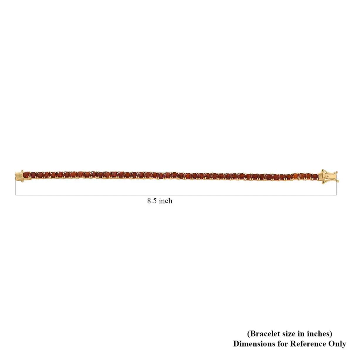 Premium Santa Ana Madeira Citrine 13.85 ctw Tennis Bracelet in Vermeil Yellow Gold Over Sterling Silver (8.00 In) image number 6