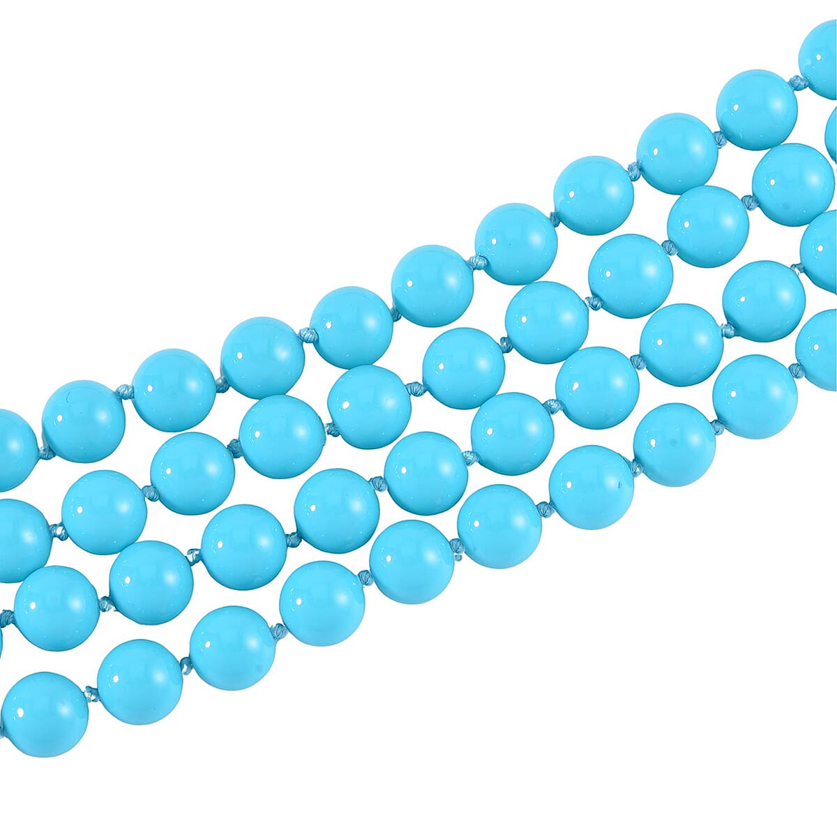 Sleeping Beauty Color Shell Pearl Endless Necklace 100 Inches image number 3