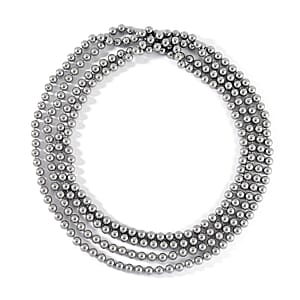 Grey Color Shell Pearl Endless Necklace 100 Inches