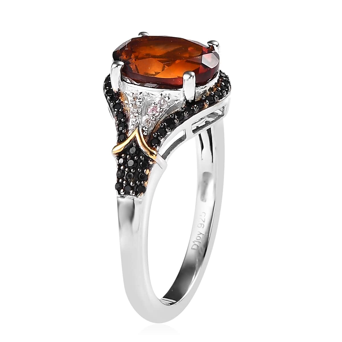 AAA Santa Ana Madeira Citrine and Multi Gemstone Ring in Vermeil YG and Platinum Over Sterling Silver (Size 10.0) 3.00 ctw image number 3