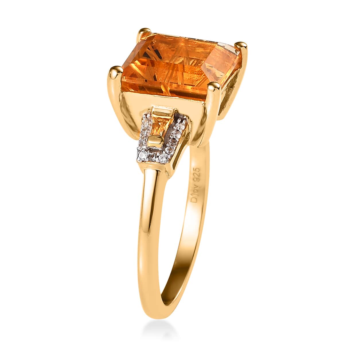 Santa Ana Madeira Citrine and Multi Gemstone Ring in Vermeil Yellow Gold Over Sterling Silver (Size 10.0) 5.15 ctw image number 3