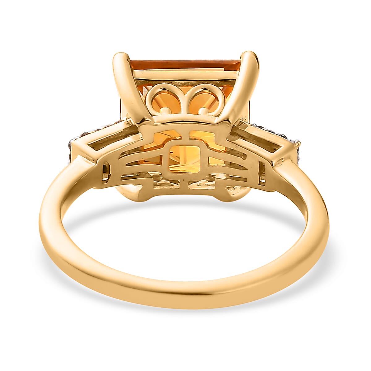 Santa Ana Madeira Citrine and Multi Gemstone Ring in Vermeil Yellow Gold Over Sterling Silver (Size 10.0) 5.15 ctw