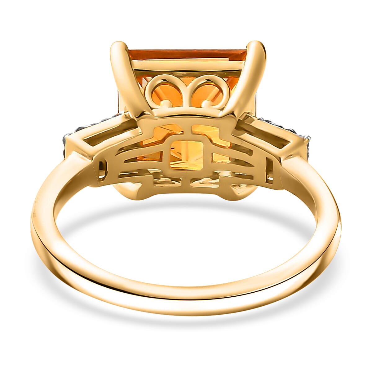 Santa Ana Madeira Citrine and Multi Gemstone Ring in Vermeil Yellow Gold Over Sterling Silver (Size 6.0) 5.15 ctw