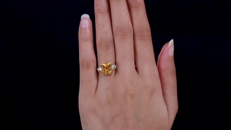Santa Ana Madeira Citrine and Multi Gemstone Ring in Vermeil Yellow Gold Over Sterling Silver (Size 10.0) 5.15 ctw