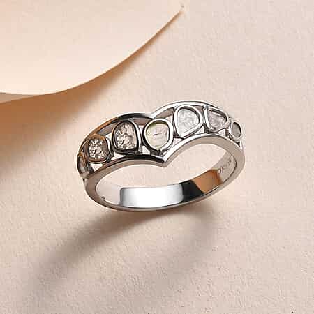 Platinum wishbone diamond ring clearance