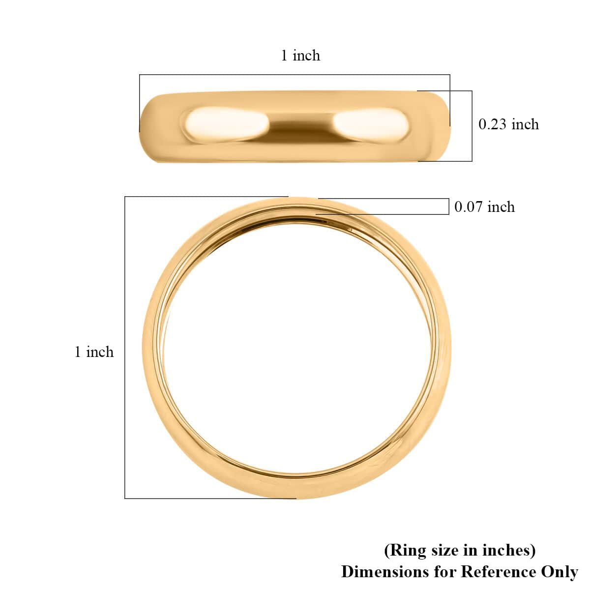 14K Yellow Gold Band Ring (Size 6.0) 1 Grams image number 5