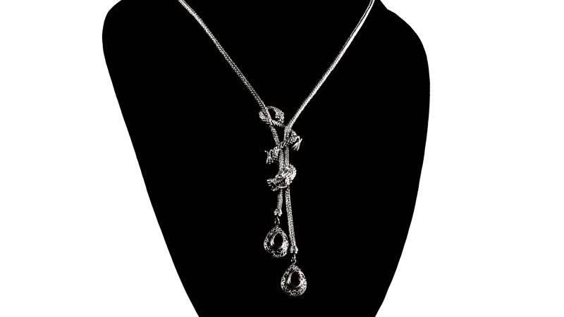 Doorbuster Bali Legacy Premium Masoala Sapphire (FF) Lariat Necklace (18 Inches) in Sterling Silver 3.25 ctw