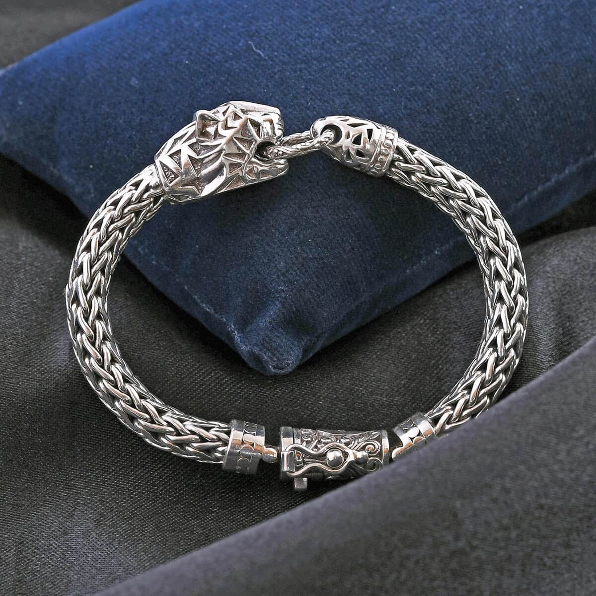 Bali Legacy Sterling Silver Jaguar Bracelet (6.50 In) 63.80 Grams image number 1