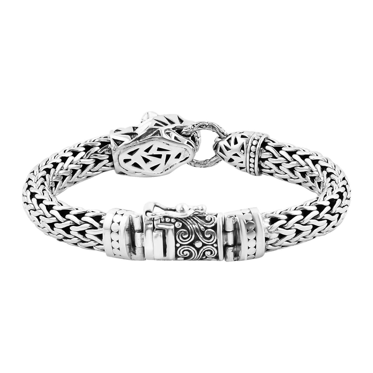 Bali Legacy Sterling Silver Jaguar Bracelet (6.50 In) 63.80 Grams image number 3