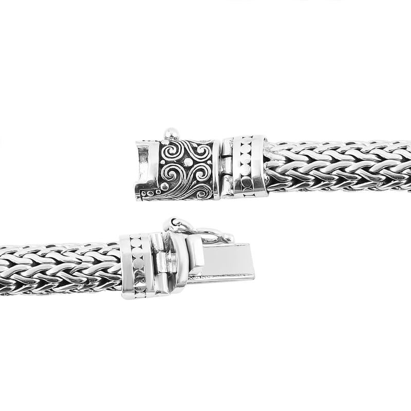 Bali Legacy Sterling Silver Jaguar Bracelet (6.50 In) 61.25 Grams