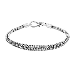 Bali Legacy Sterling Silver Tulang Naga Chain Bracelet (6.50 In) 29.30 Grams