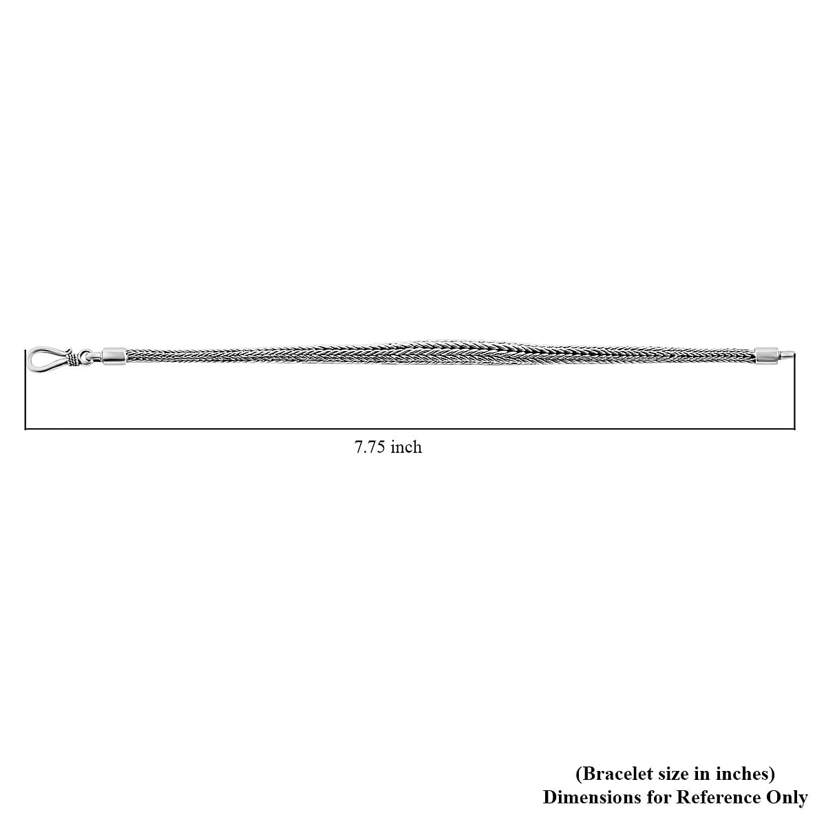Bali Legacy Sterling Silver Tulang Naga Chain Bracelet (6.50 In) 29.30 Grams image number 5