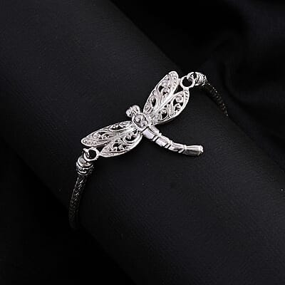 Bali Legacy Dragonfly Bracelet in Sterling Silver (7.25 In) 12 Grams