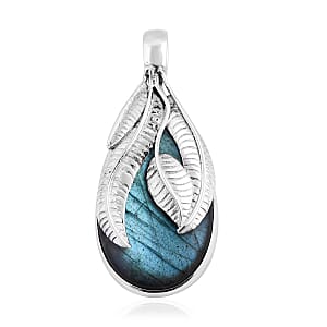 Bali Legacy Malagasy Labradorite Pendant without Chain in Sterling Silver 49.50 ctw