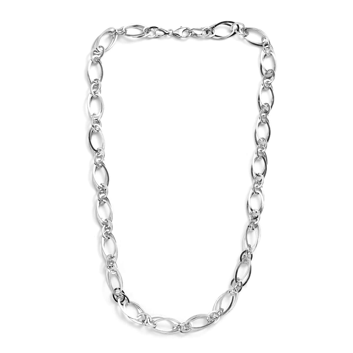 Doorbuster Platinum Over Sterling Silver Necklace 20 Inches 24 Grams image number 3