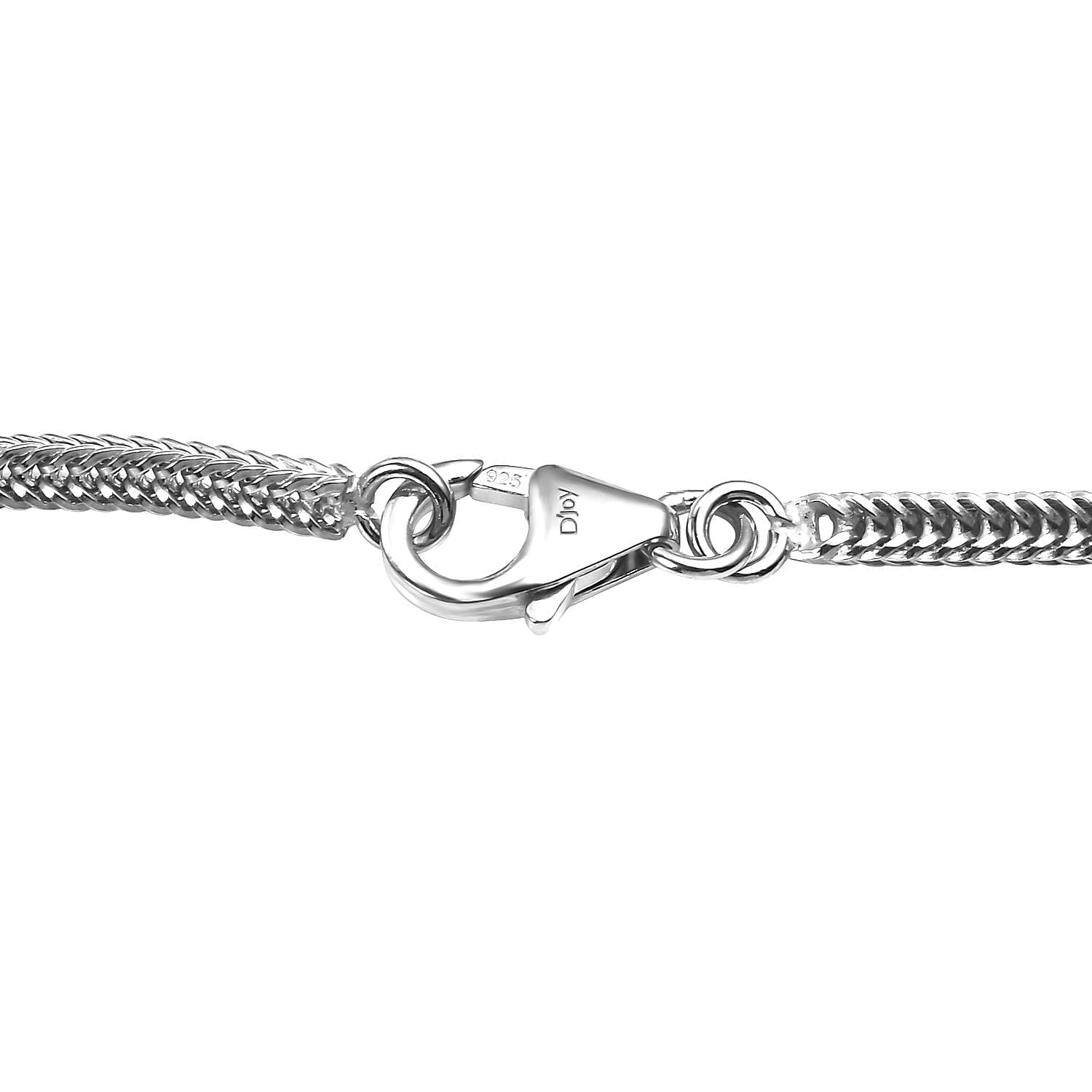 Platinum Over Sterling Silver Link Chain Tassel Necklace 20 Inches 10.40 Grams