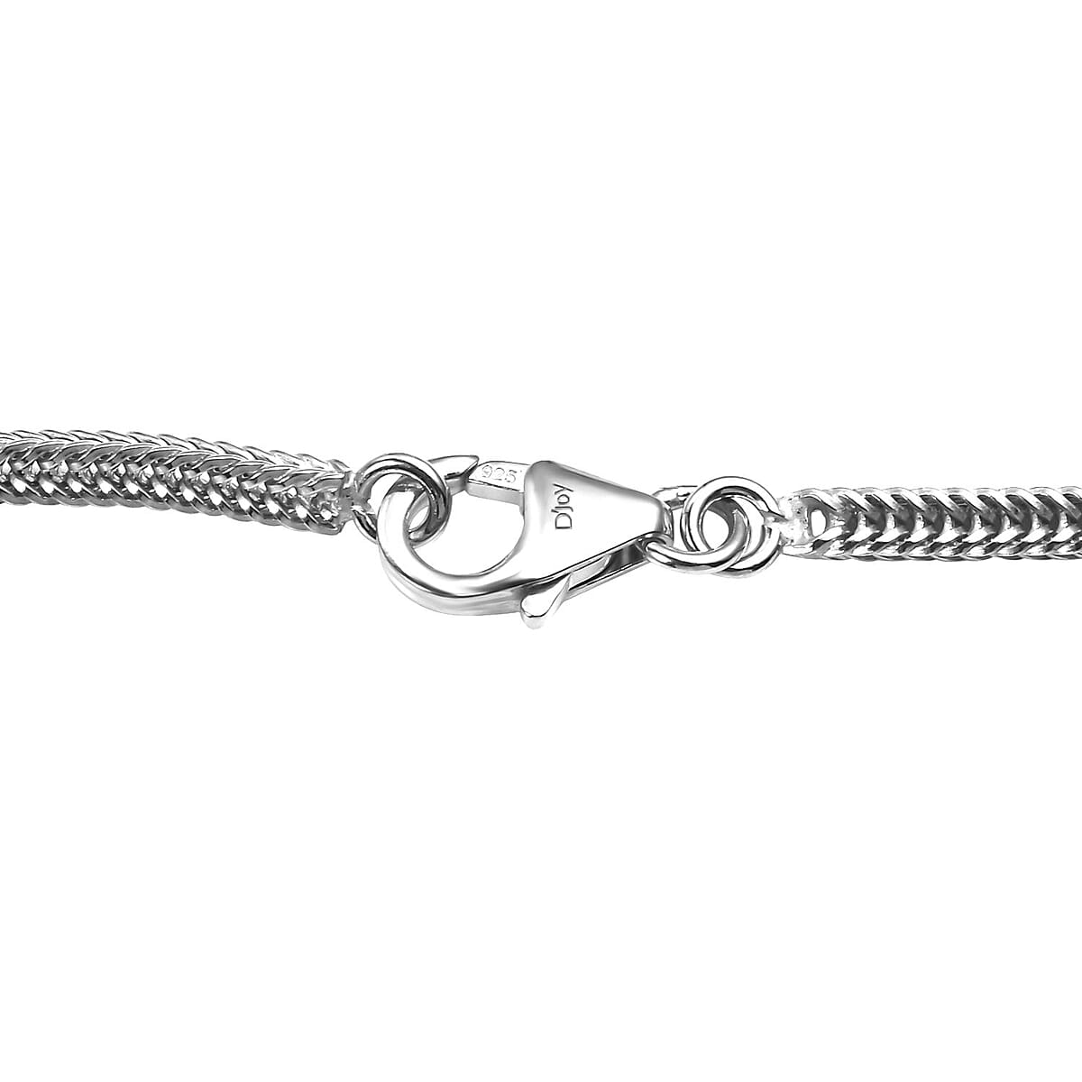 Platinum Over Sterling Silver Link Chain Tassel Necklace 20 Inches 10.40 Grams image number 4