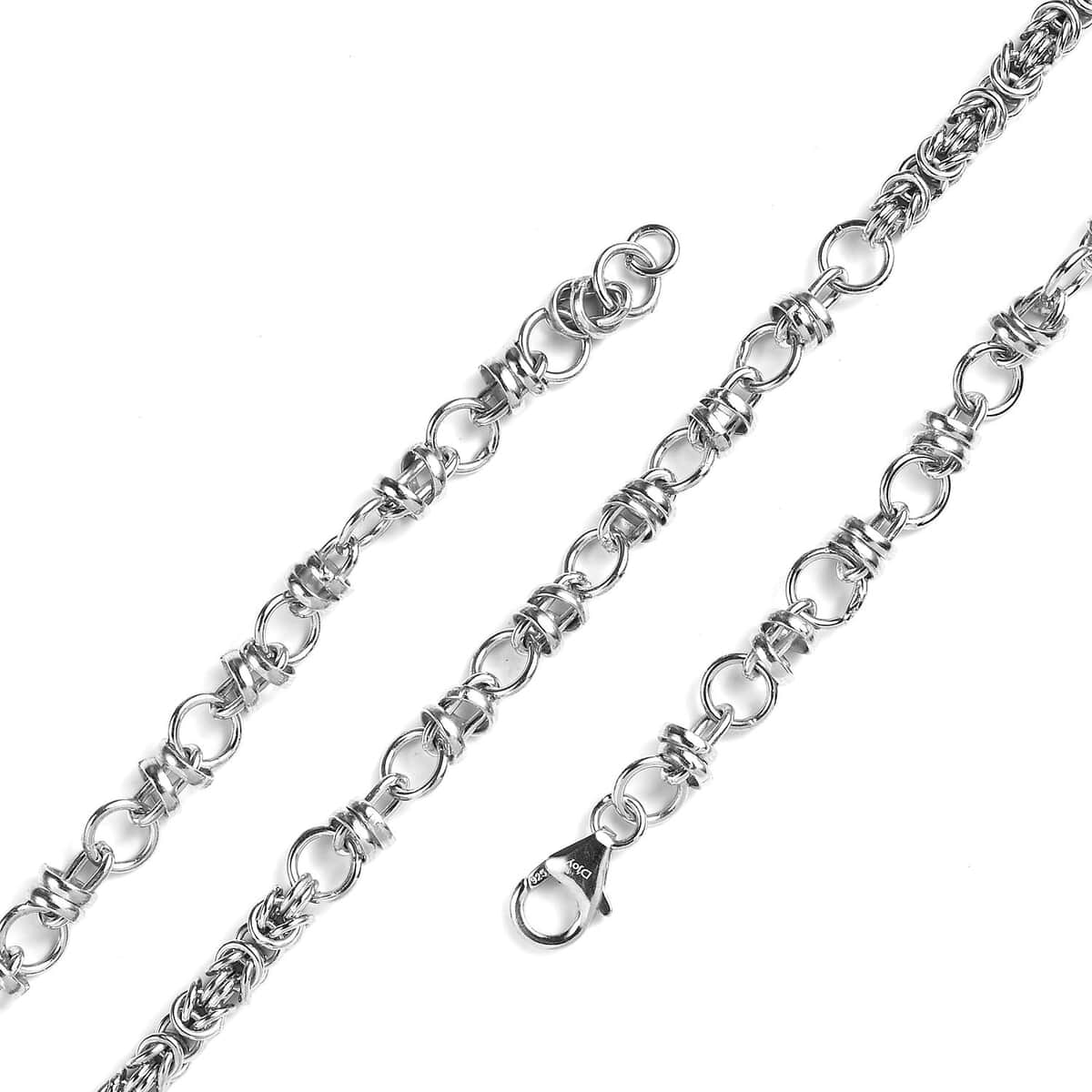 Buy 925 Sterling Silver Fancy Link Chain Bracelet for Men 8.5 Inches