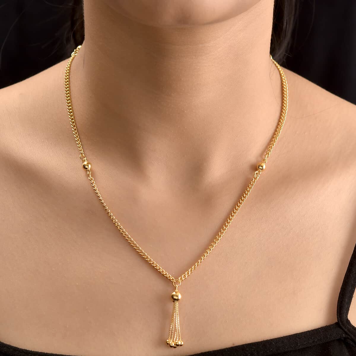 Vermeil Yellow Gold Over Sterling Silver Necklace 20 Inches 12.75 Grams image number 2