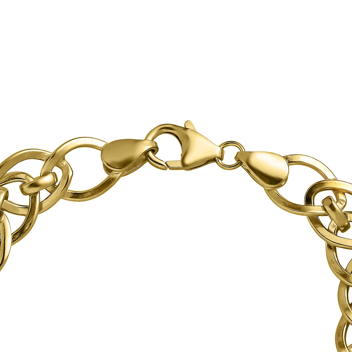 Vermeil Yellow Gold Over Sterling Silver Bracelet (7.25 In) 16.60 Grams image number 3