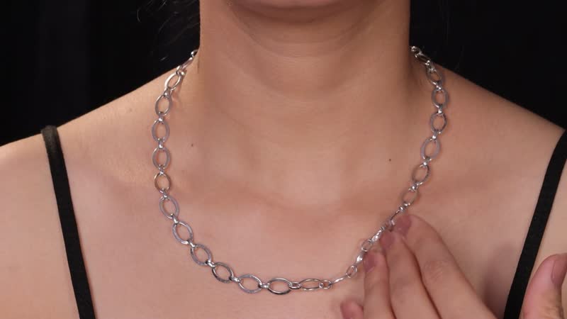 Doorbuster Platinum Over Sterling Silver Necklace 20 Inches 21.40 Grams
