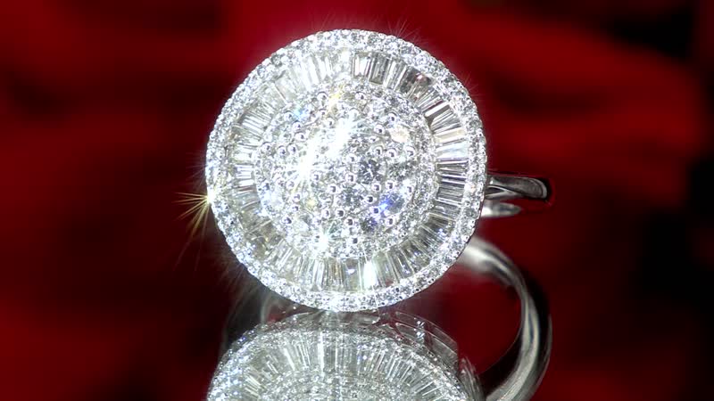 14K White Gold H SI3 Diamond Ring (Size 7.0) 9 Grams 2.00 ctw