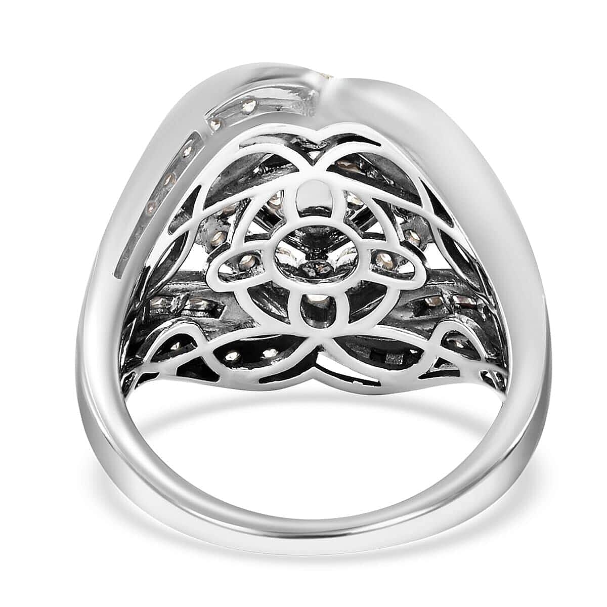 10K White Gold H-I I2-I3 Diamond Ring (Size 7.0) 7.50 Grams 2.00 ctw
