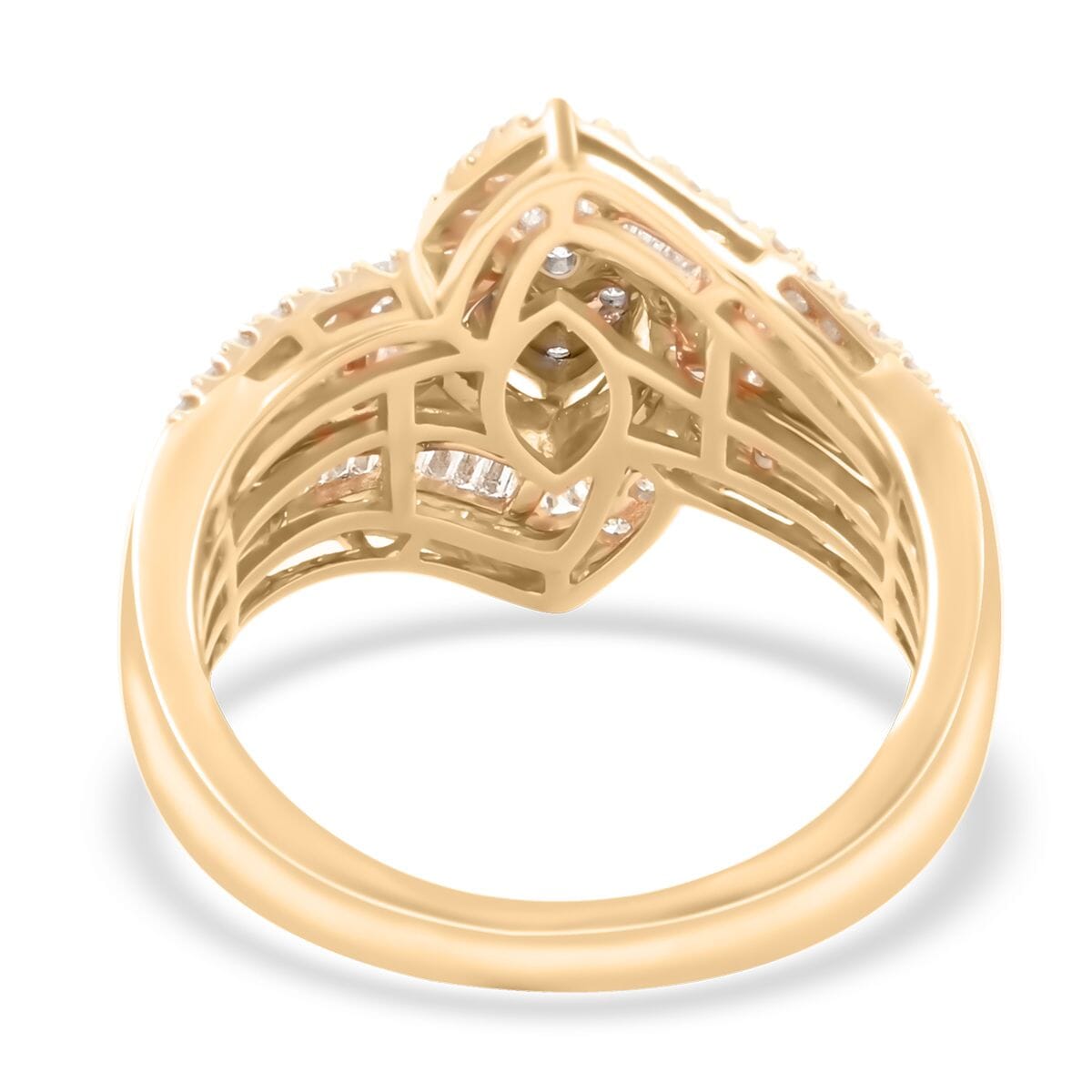 10K Yellow Gold I-J I2-I3 Diamond Ring (Size 7.0) 4.70 Grams 1.00 ctw image number 4
