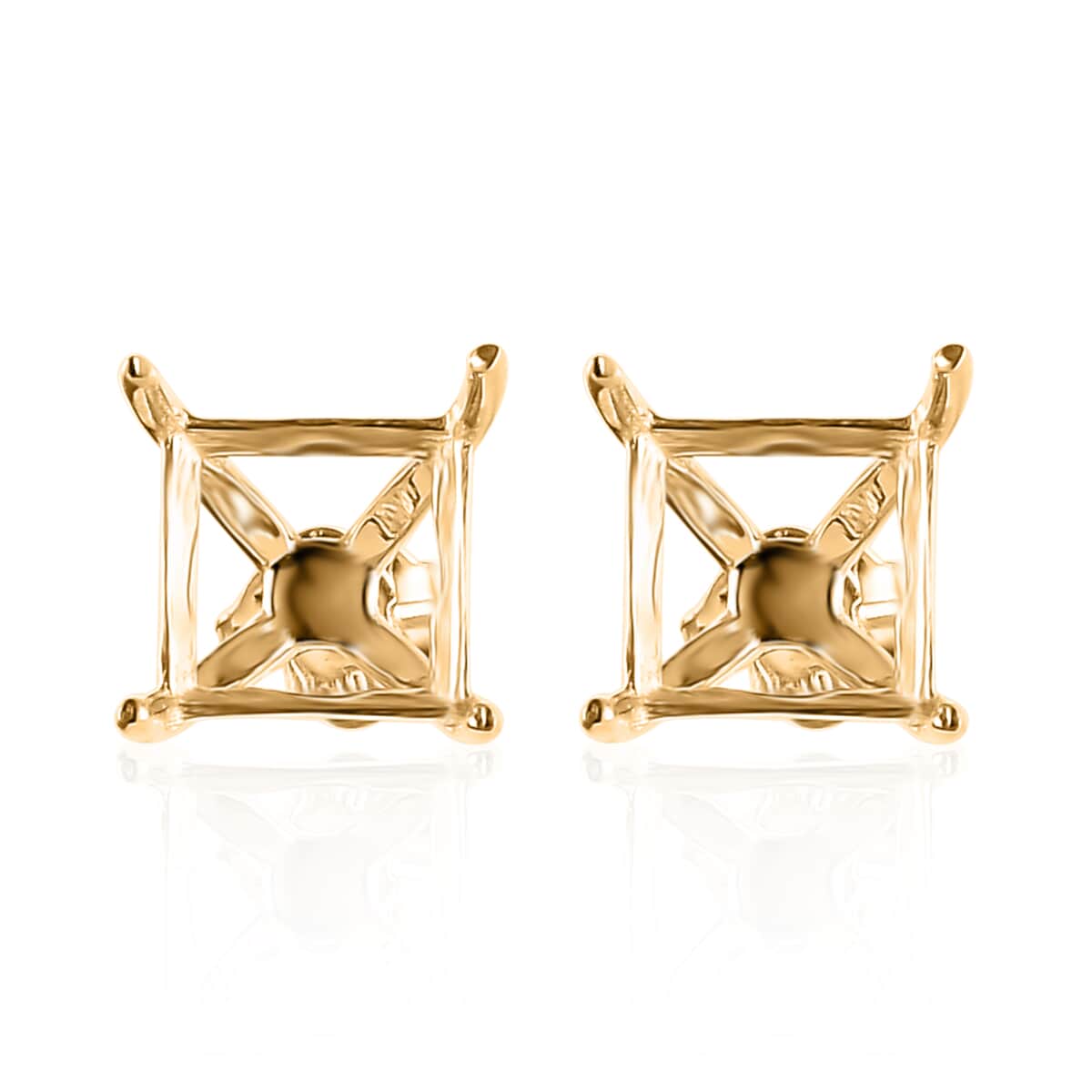 Luxoro 10K Yellow Gold Stud Earrings 0.75 Grams image number 0