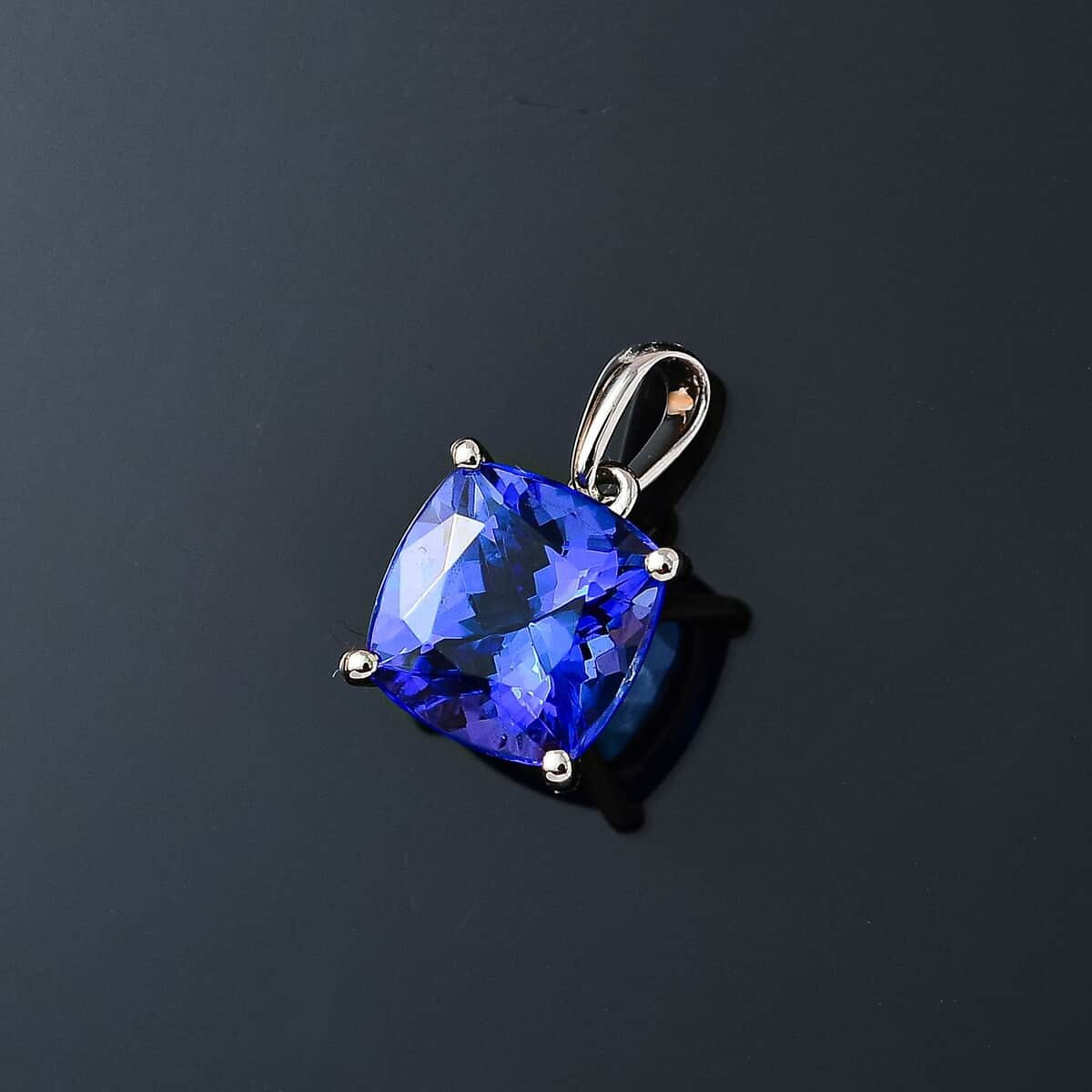 Rhapsody 950 Platinum AAAA Tanzanite Solitaire Pendant 2.50 ctw image number 1