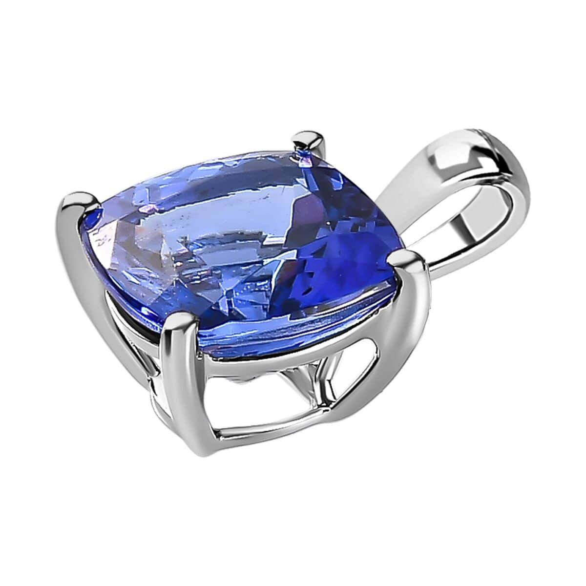 Rhapsody 950 Platinum AAAA Tanzanite Solitaire Pendant 2.50 ctw image number 3