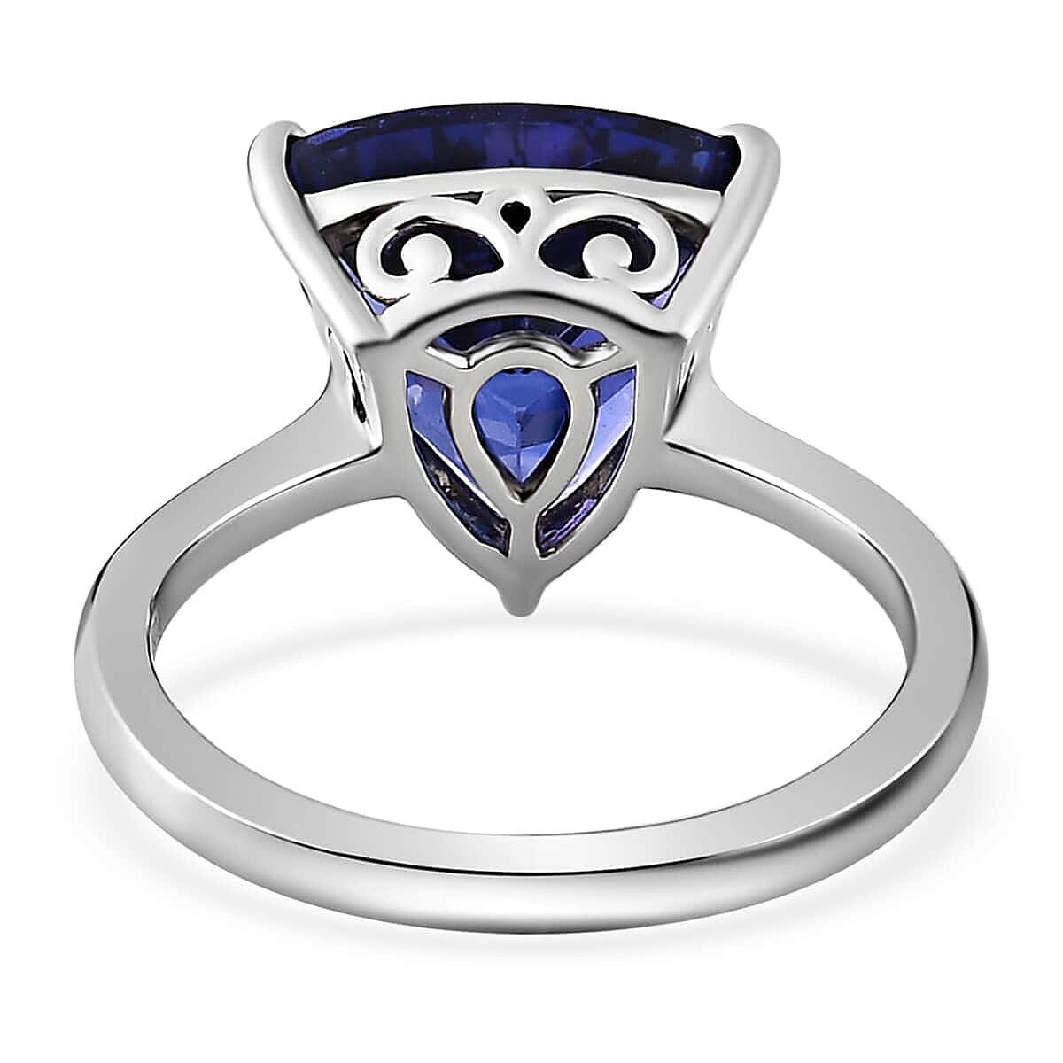 Rhapsody 950 Platinum AAA Tanzanite Solitaire Ring (Size 7.0) 5.10 Grams 5.80 ctw