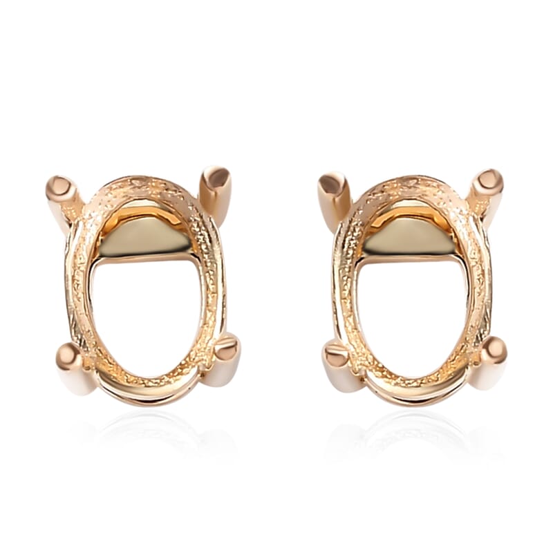 Luxoro 14K Yellow Gold Stud Earrings 1.10 Grams