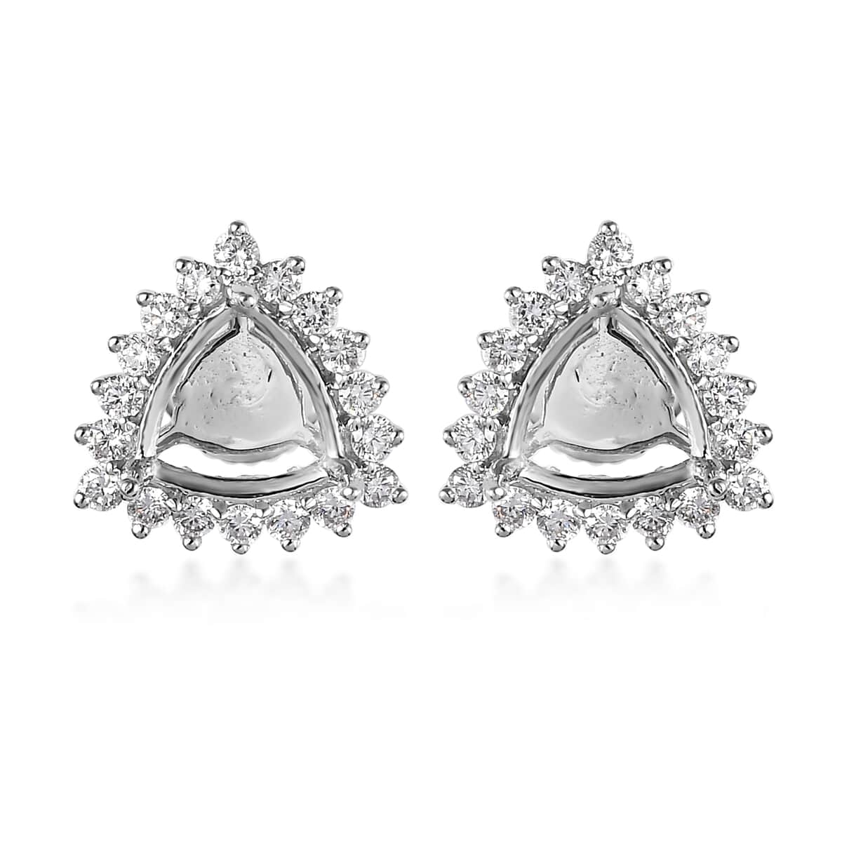 Rhapsody 950 Platinum E-F VS Diamond Stud Earrings 0.50 ctw image number 0