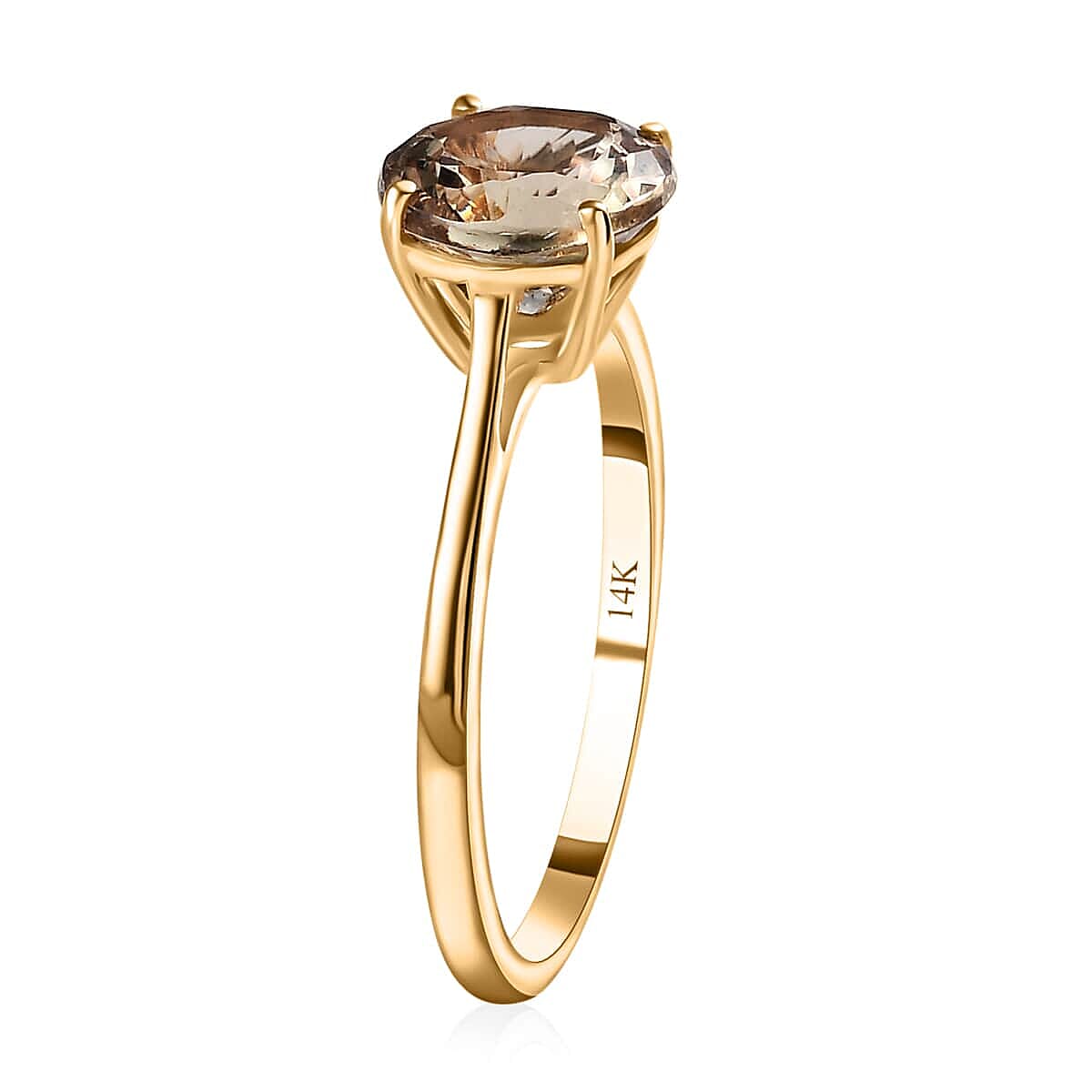 Luxoro 14K Yellow Gold AAA Turkizite 2.20 ctw Solitaire Ring (Size 7.0)