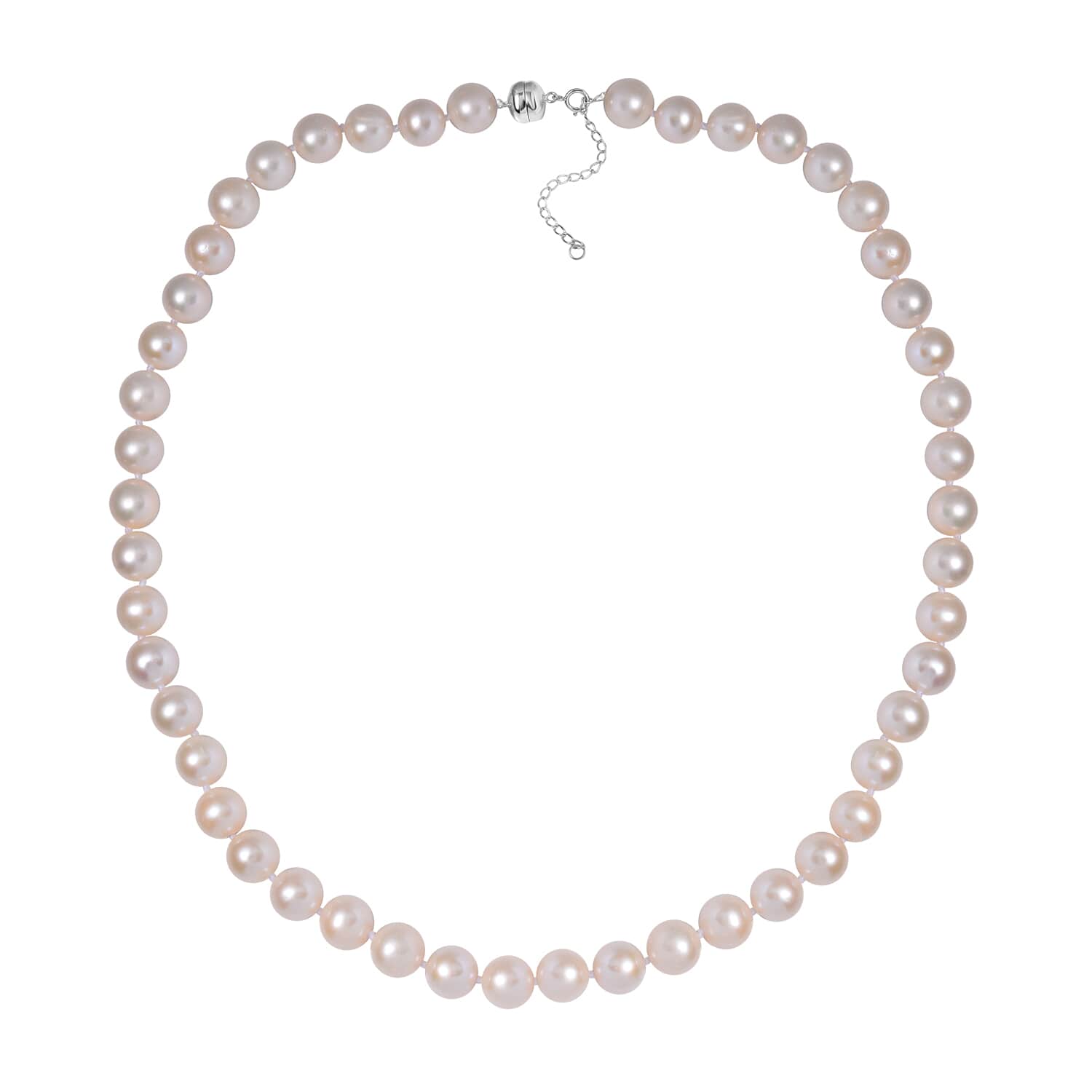 14K White or Yellow Gold Pink Freshwater Pearl Necklace - 18 in