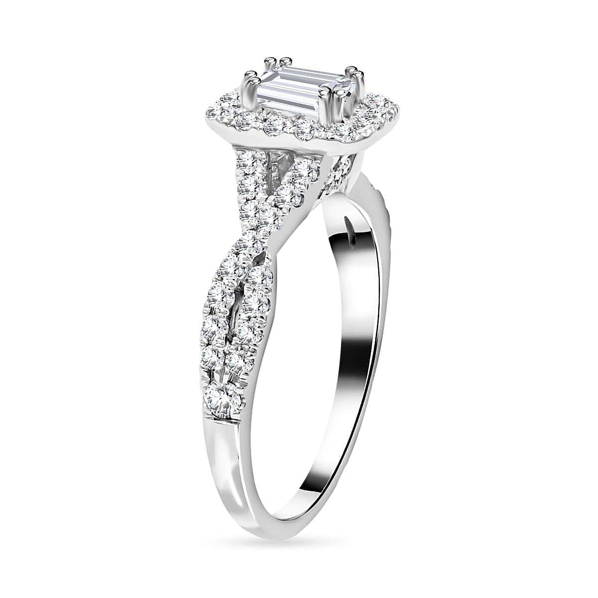 14K White Gold G-H SI2-VS2 Diamond Ring (Size 7.0) 1.50 ctw