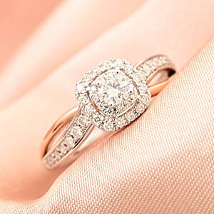 14K Yellow and White Gold SI2 Diamond Ring (Size 7.0) 0.35 ctw